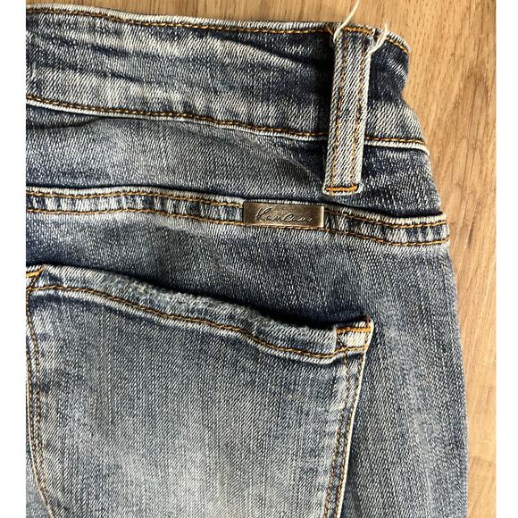 KanCan Women's Size 5/26 Distressed Button Fly Mid Rise Ankle Skinny Jeans - Picture 6 of 7